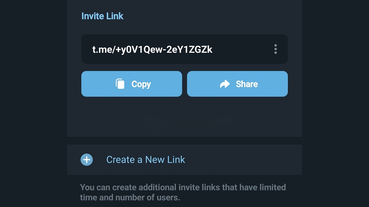 تغییر لینک دعوت تلگرام