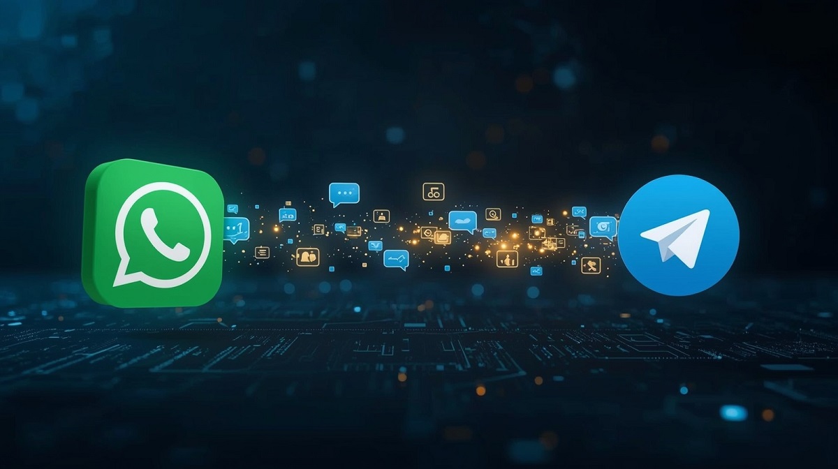 انتقال چت واتس اپ به تلگرام