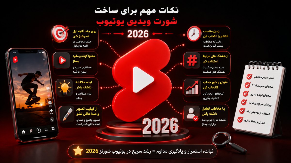 نکات مهم برای ساخت شورت ویدیو یوتیوب